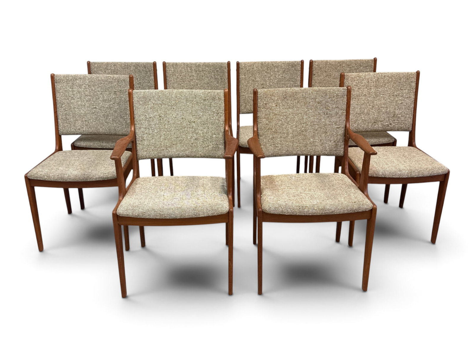 Eight Danish-style Teak Dining Chairs (1 of 6)