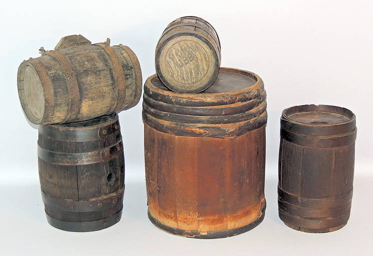 Grouping Of Early Powder Kegs