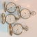 Four Coin Silver Pocket Watches