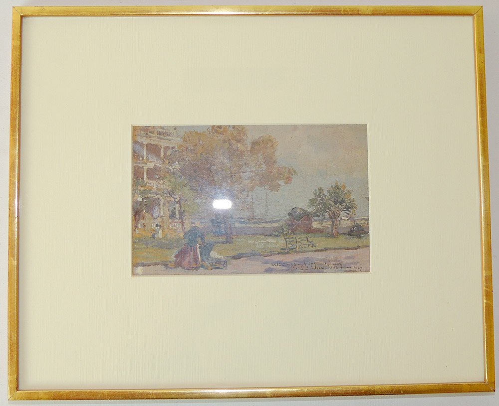 Colin Campbell Cooper, Gouache of O'Neill House (1 of 4)