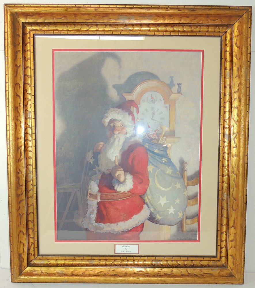 N.C. Wyeth Lithograph, "Old Kris" (1 of 2)
