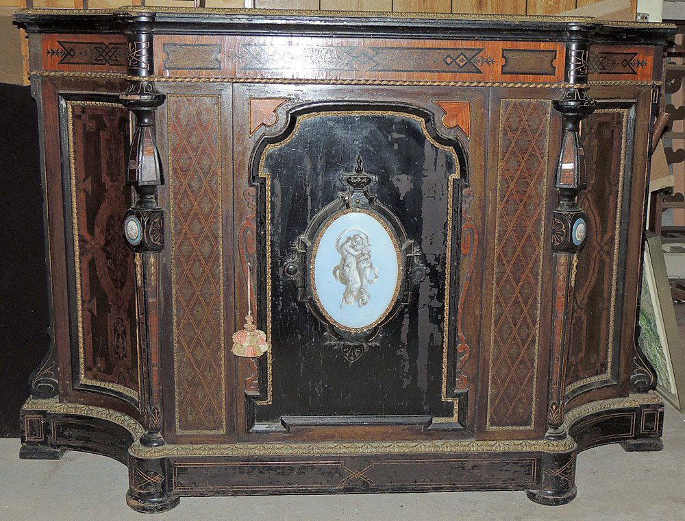 Renaissance Revival Console Cabinet (1 of 6)