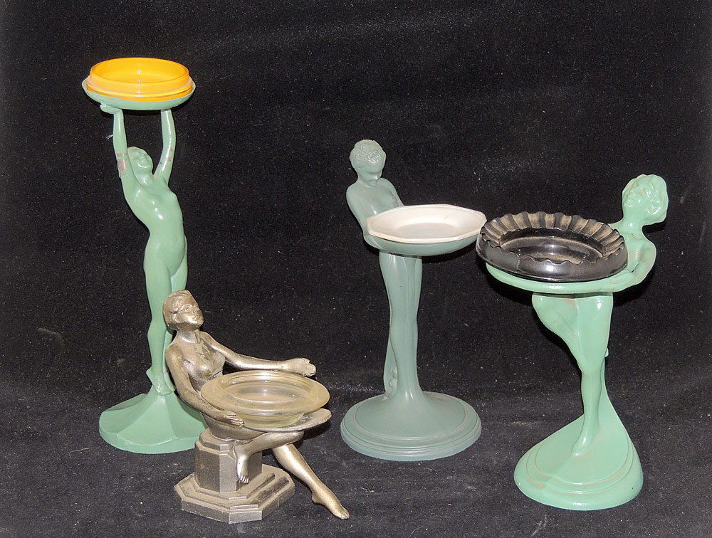 Art Deco Figural Ashtray Grouping (1 of 3)
