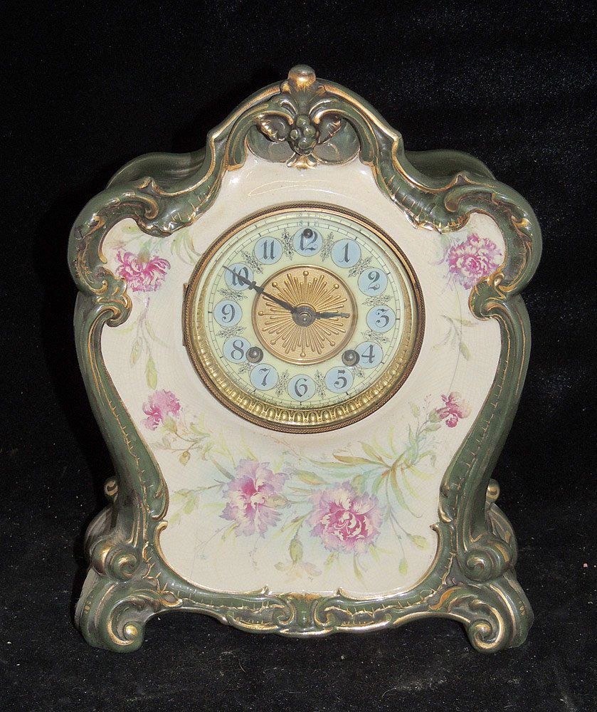 Ansonia Royal Bonn "La Don" Mantel Clock (1 of 2)