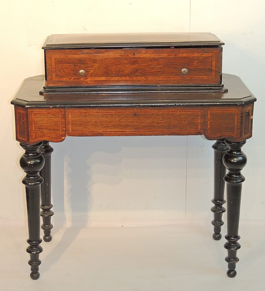 Swiss Interchangeable Cylinder Music Box on Stand (1 of 5)