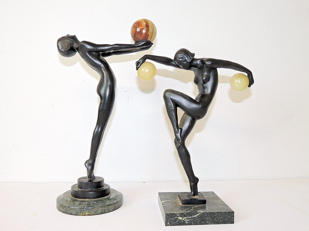 Two Art Deco Bronze Nudes (1 of 3)