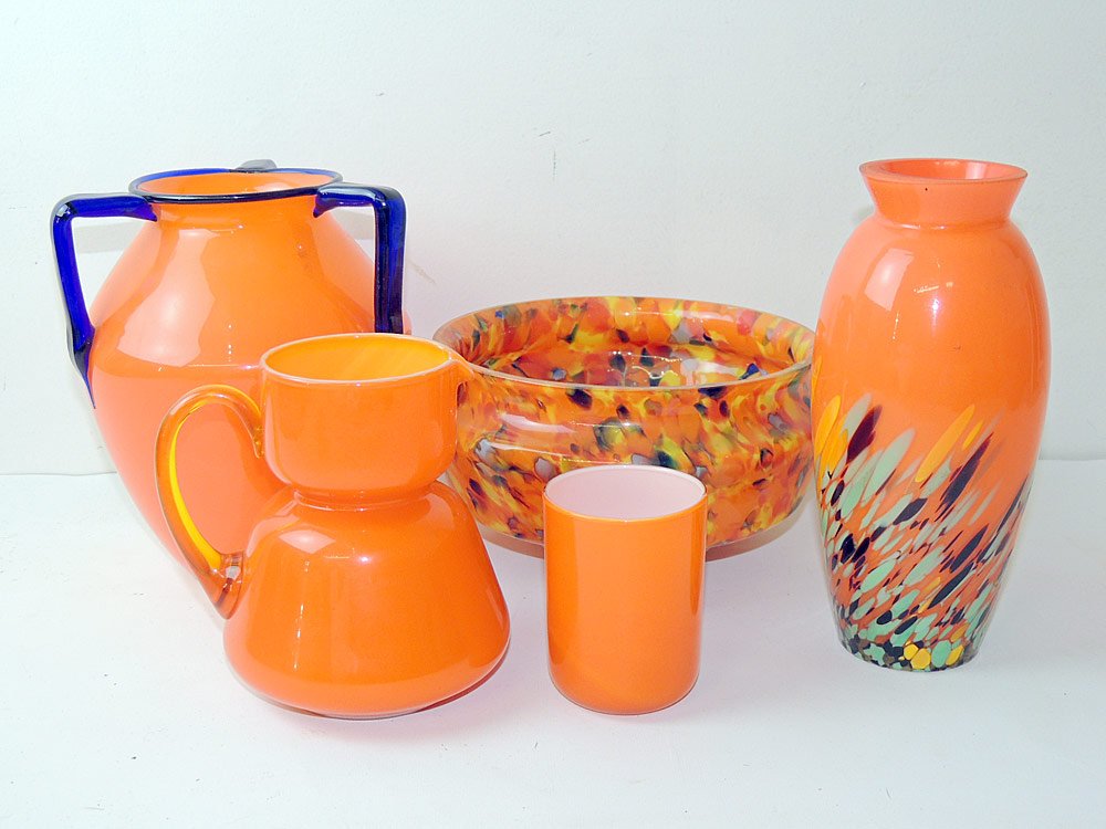 Five Pieces of Czech Art Glass (1 of 1)