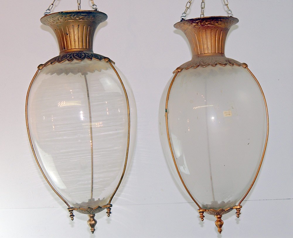 Pair of Hanging Apothecary Show Globes (1 of 3)