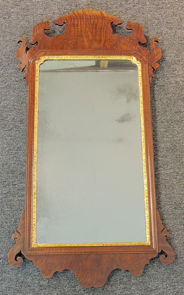 Chippendale-style Mahogany Mirror (1 of 2)