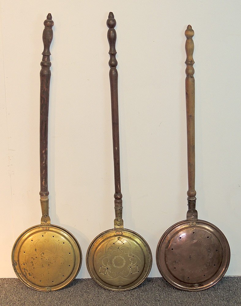 Three 19th Century Bedwarmers (1 of 2)