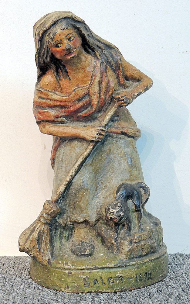 Cast Iron Salem Witch Doorstop (1 of 3)