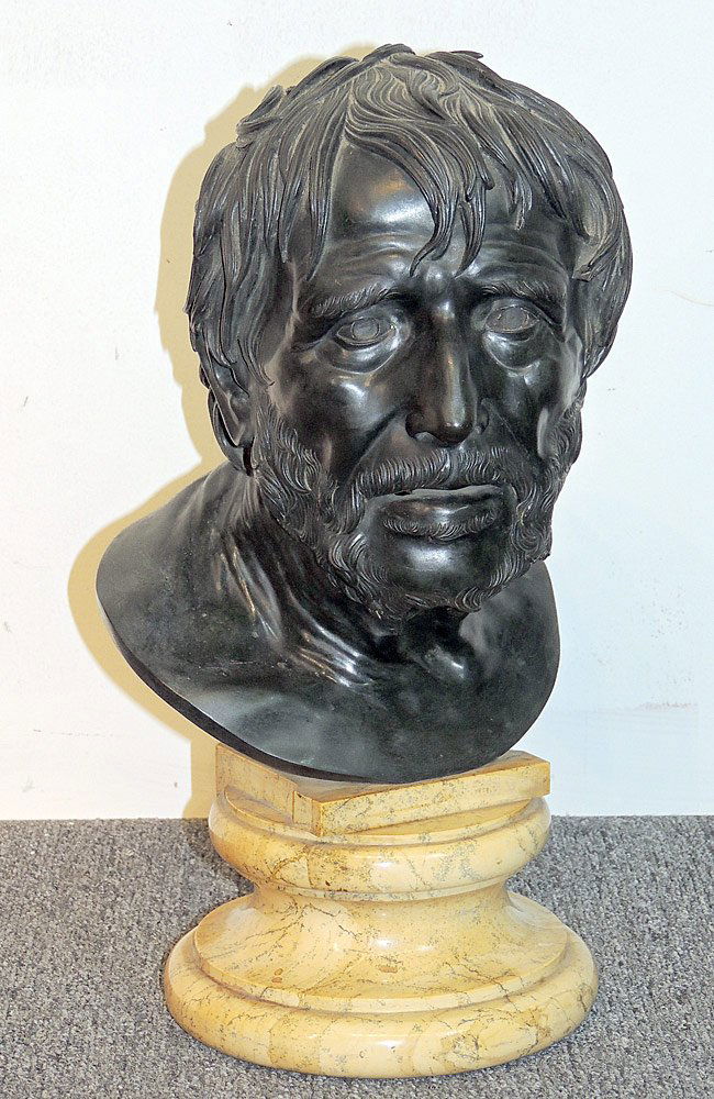 G. Sommer (attib).   Cast Bronze Bust of a Gentleman (1 of 2)