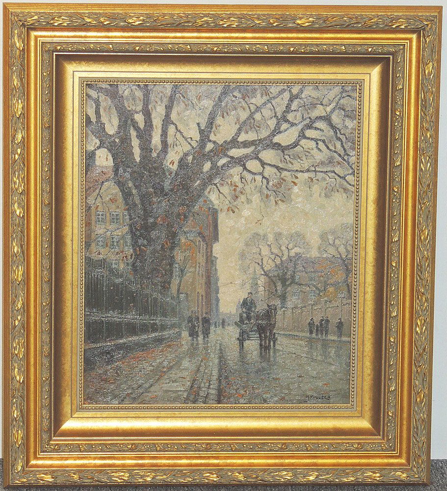 Hans Kruuse Oil on Canvas: Impressionist Landscape (1 of 3)