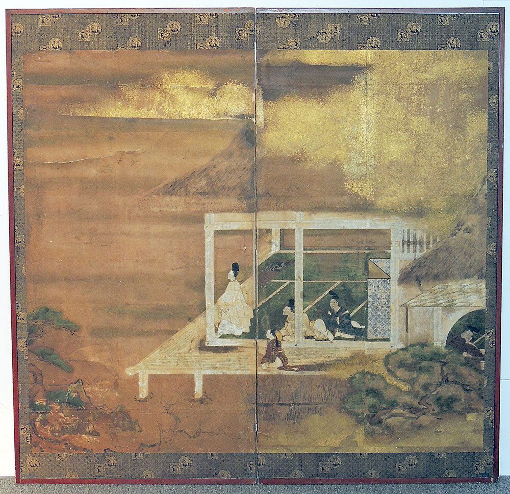 Japanese Kano School Two-panel Screen (1 of 5)