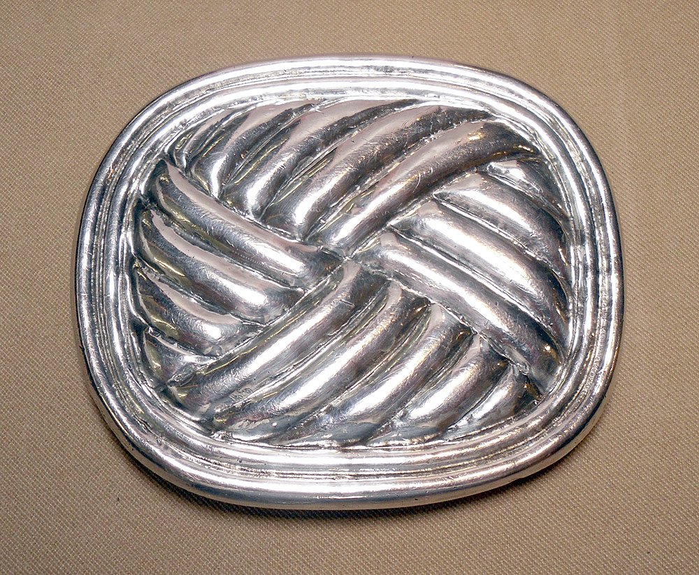 William Spratling Sterling Belt Buckle: William Spratling sterling belt buckle. Apx. 3 x 2.5 in. 2.19ozt.