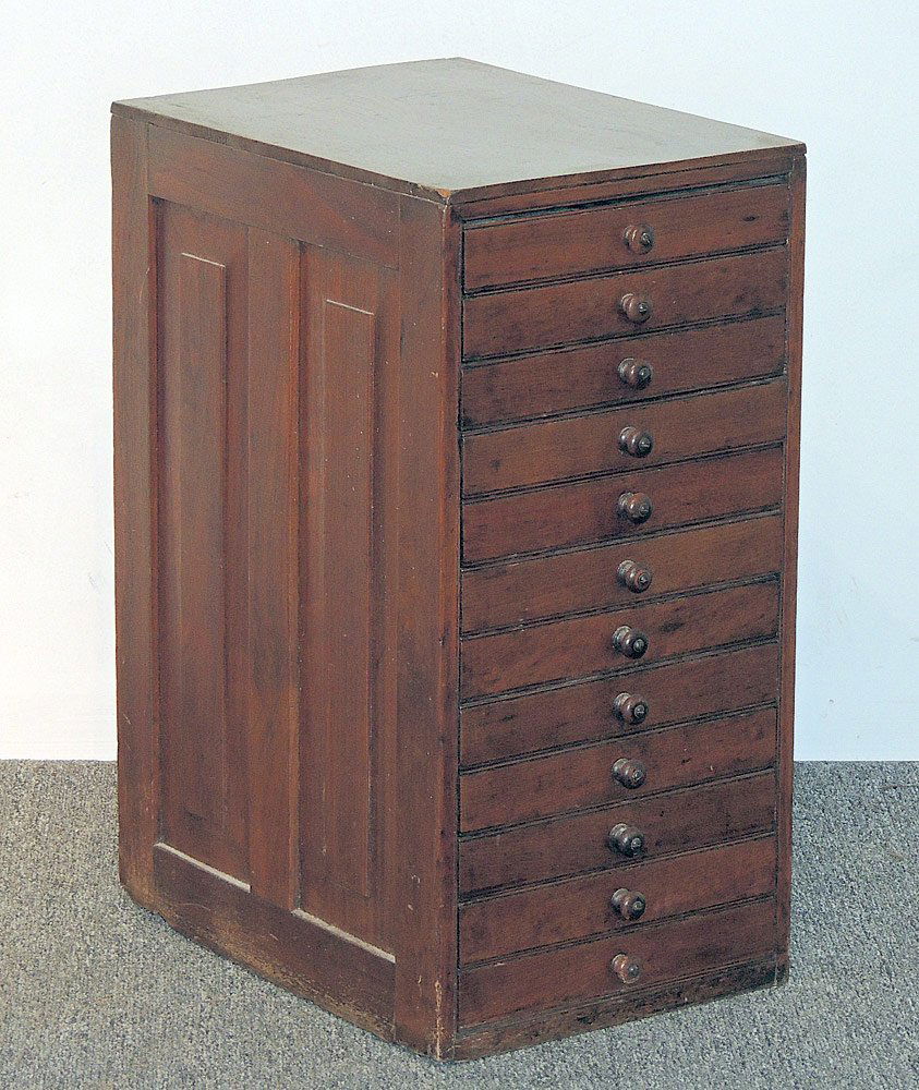 Twelve-drawer Collector's Cabinet (1 of 1)