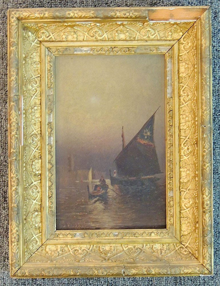 Alexander Charles Stuart. Oil on Board Seascape (1 of 3)