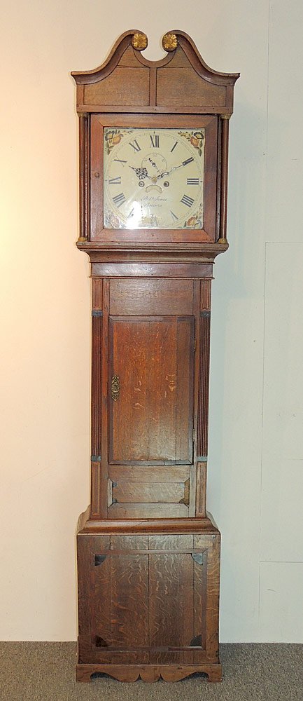 English Oak-case Tall Clock (1 of 3)