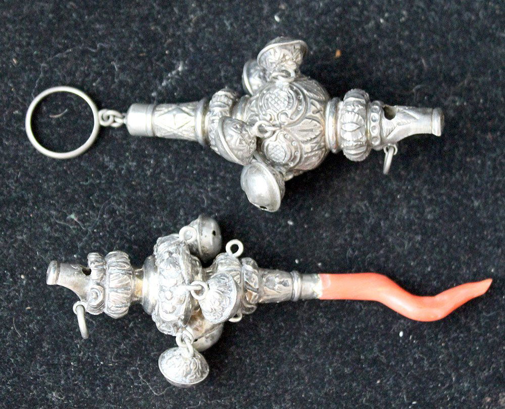 Two Silver Rattle Whistles (1 of 1)