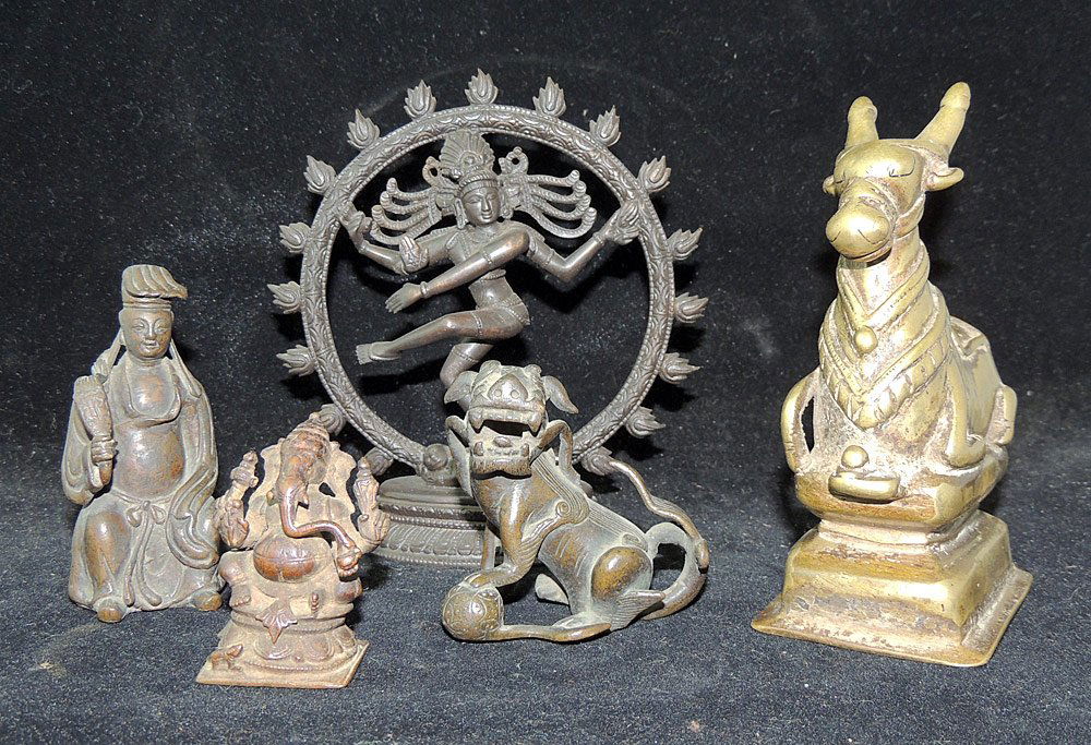 Grouping of Five Southeast Asian Bronzes (1 of 2)