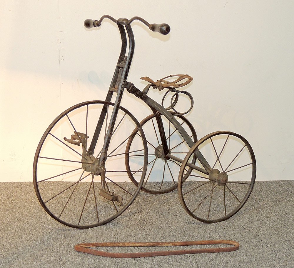 Antique Iron Velocipede Tricycle (1 of 2)