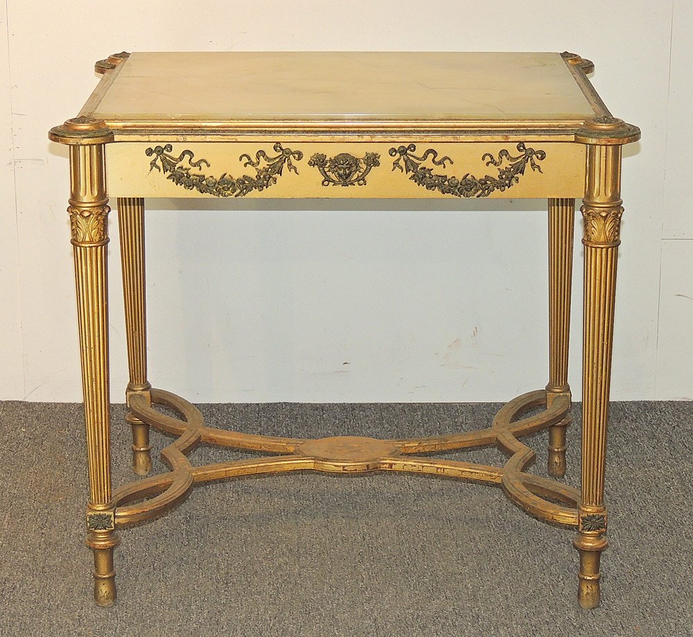 Louis XVI Style Giltwood Table (1 of 4)