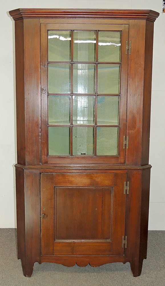 Delaware Valley Walnut Corner Cupboard (1 of 2)