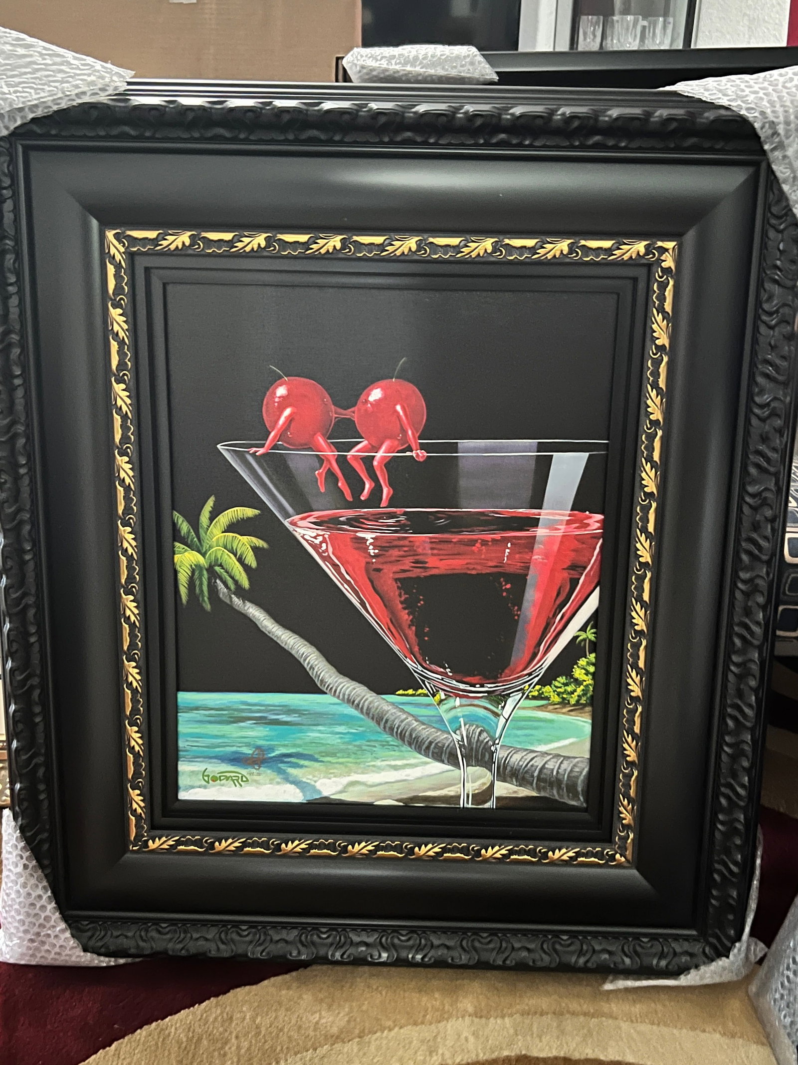 Michael Godard "Cosmo on the Beach" w/COA (1 of 1)