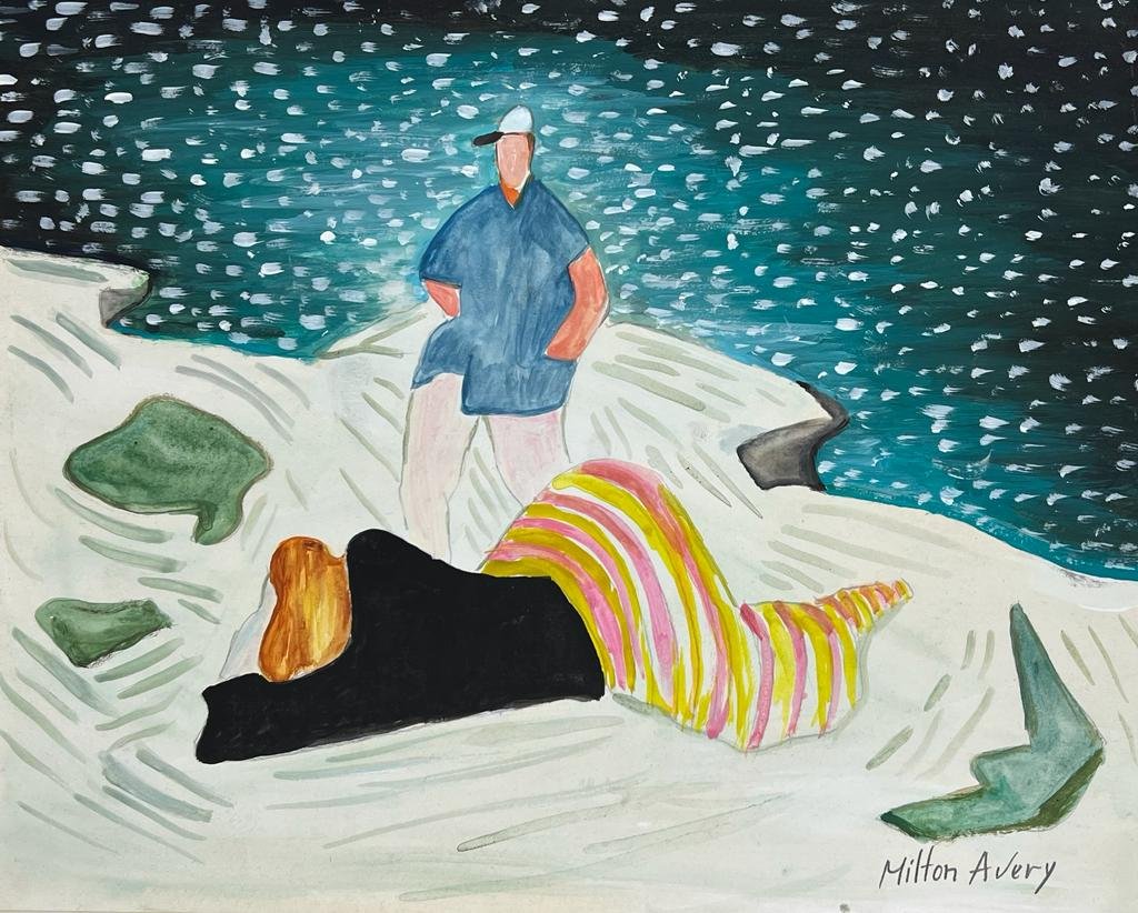 Milton Avery (Drawing on Paper Painting) Style of (1 of 4)