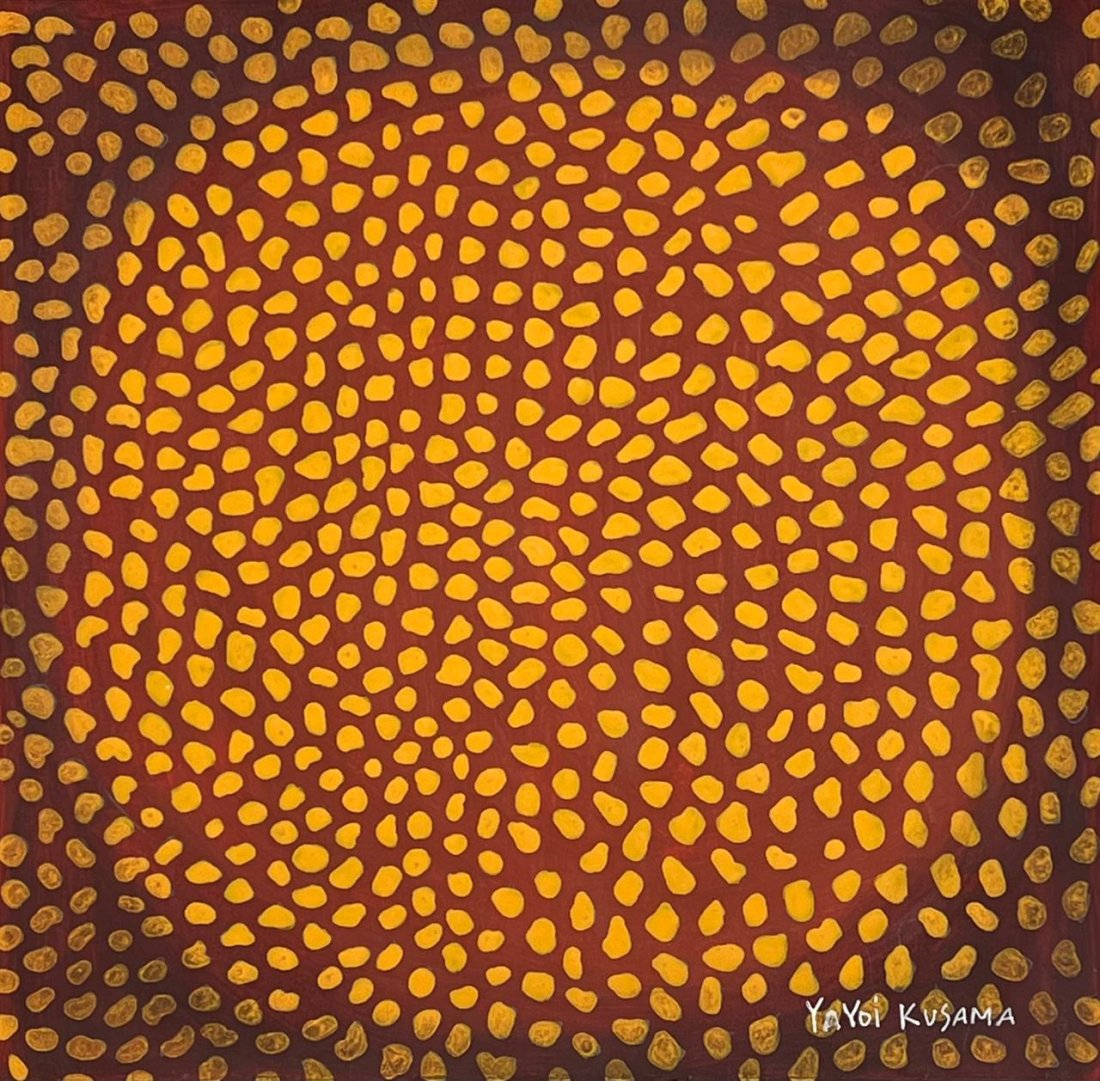 Yayoi Kusama (Drawing on Paper Painting) Style of (1 of 4)