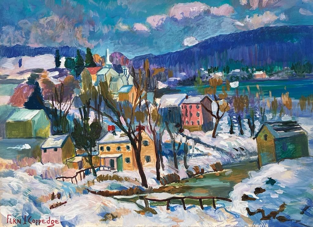 Fern Coppedge (Drawing on Paper Painting) Style of: Drawing on paper 8½ x 12 inches, rendered in the style of Fern Coppedge (28 Jul 1883 - 21 apr 1951) was an American impressionist painter. Provenance:Private Collection. If your´d like to rece