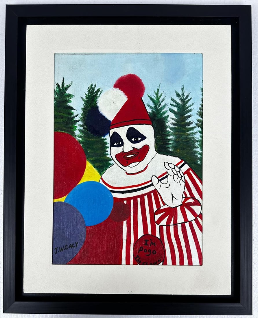 John W.Gacy (Oil on panel Fredrix) In the Style of (1 of 5)