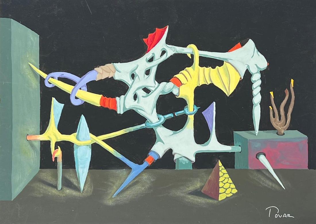 Ivan Tovar (Drawing on Paper Painting) Style of (1 of 4)