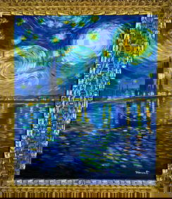 Vincent Van Gogh (Oil on canvas painting) Style of (1 of 4)