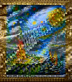 Vincent Van Gogh (Oil on canvas painting) Style of (1 of 4)