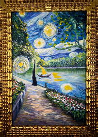Vincent Van Gogh (Oil on canvas painting) Style of (1 of 4)
