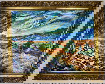 Vincent Van Gogh (Oil on canvas painting) Style of (1 of 5)