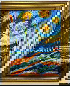 Vincent Van Gogh (Oil on canvas painting) Style of (1 of 5)