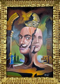 Salvador Dali Spanish (Oil on canvas painting) Style of (1 of 4)