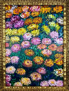 Claude Monet French (Oil on canvas painting) Style of: Oil on canvas painting 25 x 33 inches, rendered in the style of Claude Monet (14 Nov 1840 - 05 Dec 1926) was a French painter and founder of impressionist painting who is seen as a key precursor to mo