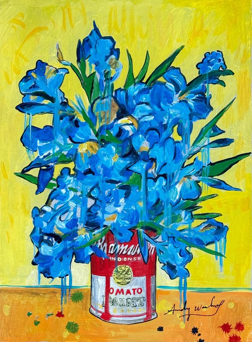 Andy Warhol (Drawing on Paper Painting) Style of (1 of 4)