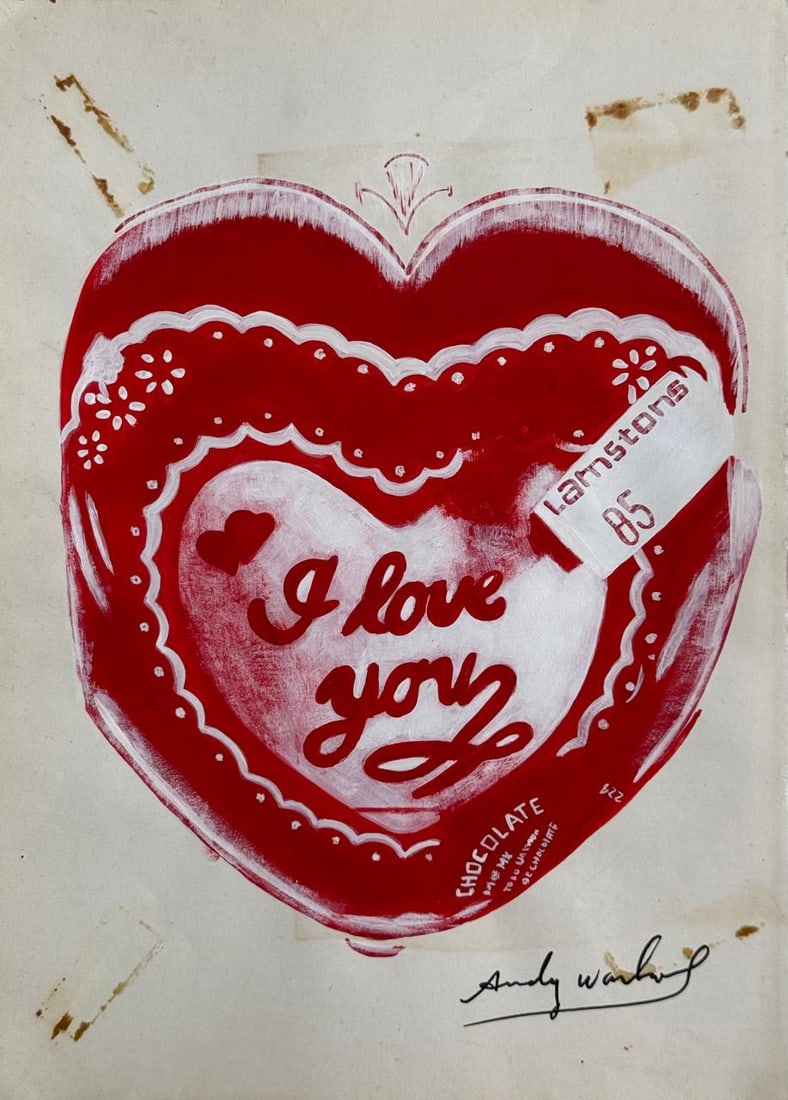 Andy Warhol (Drawing on Paper Painting) Style of (1 of 4)