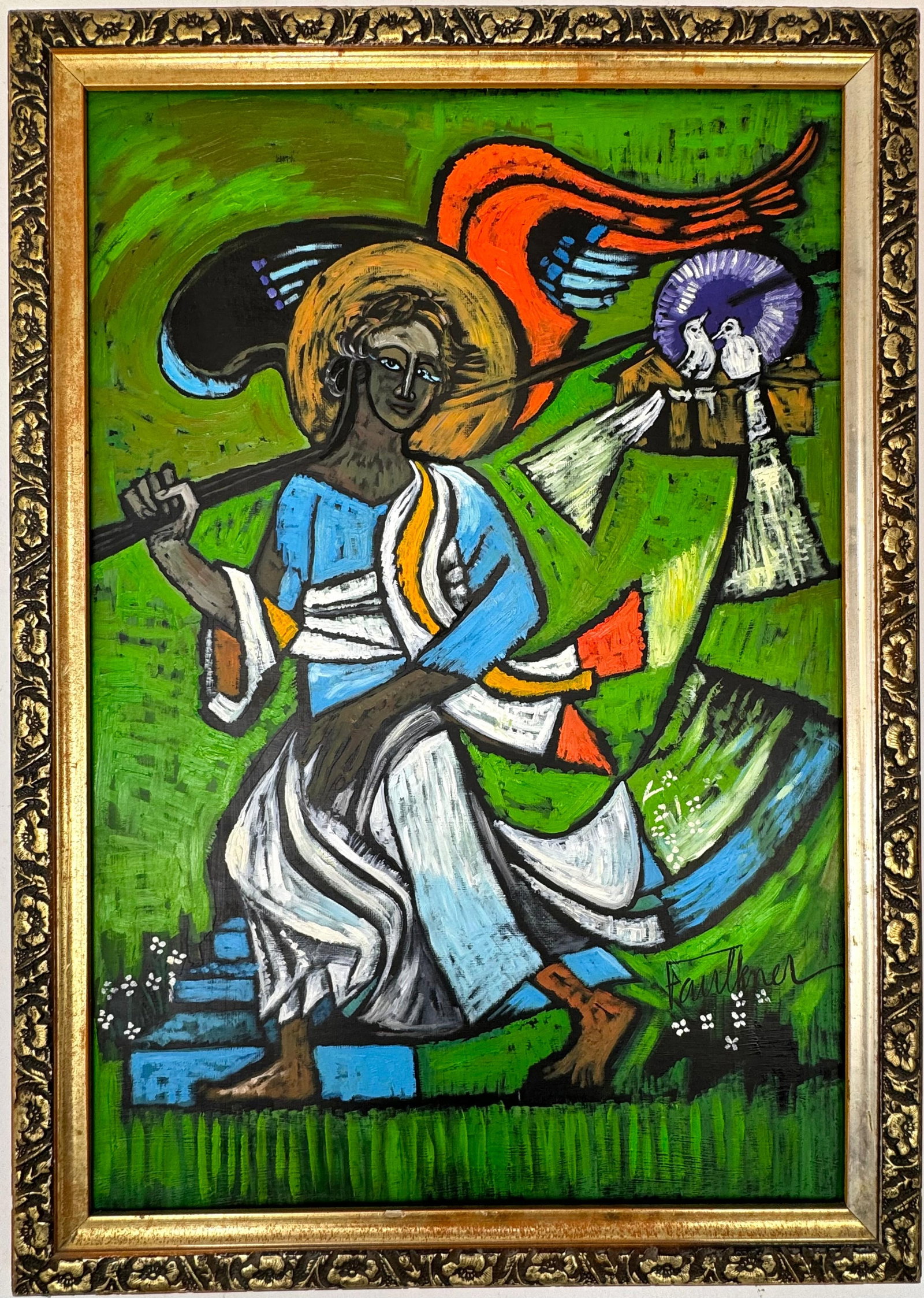 Henry Faulkner (Oil on wood painting) Style of (1 of 5)