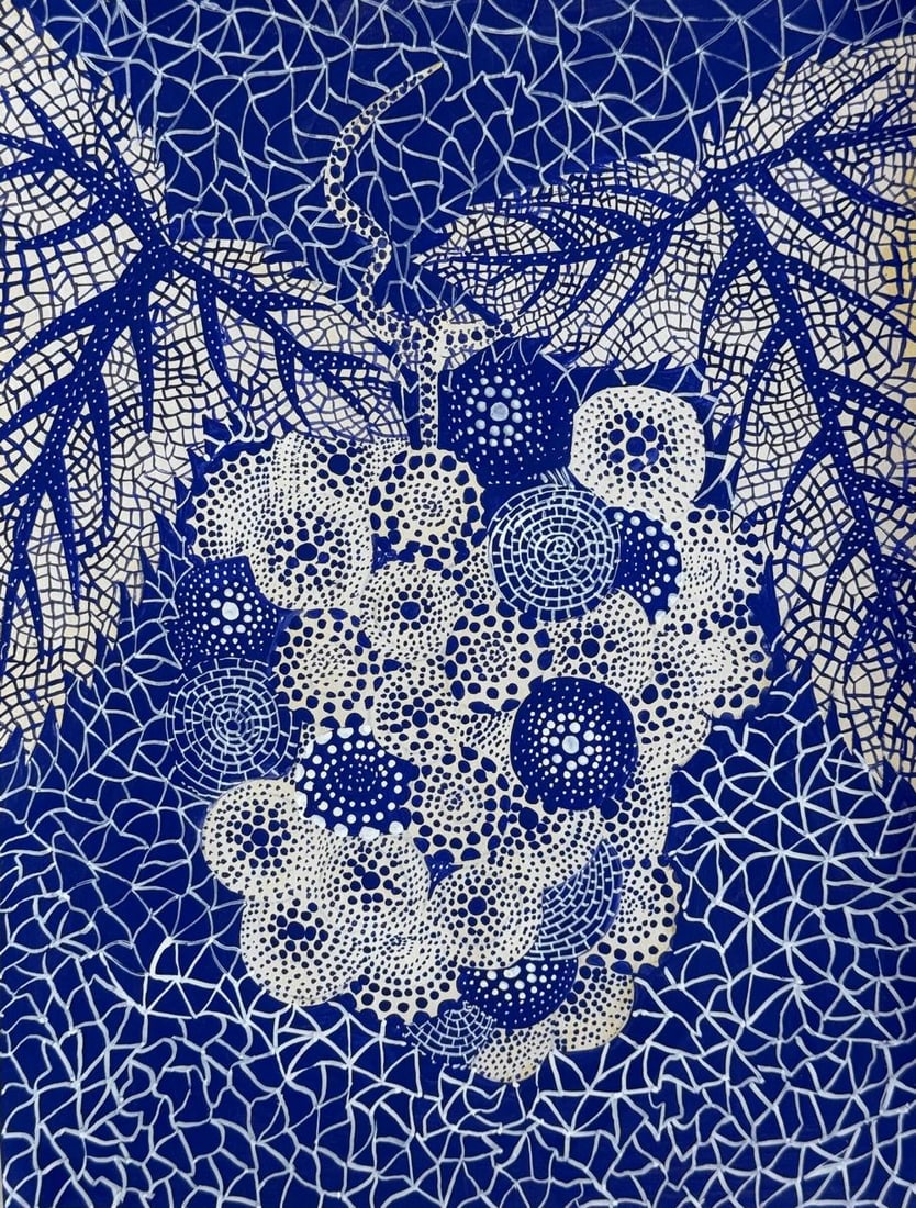 Yayoi Kusama (Drawing on Paper Painting) Style of (1 of 4)