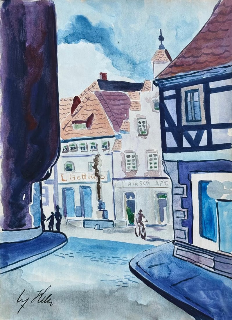 Adolf Hitler (Drawing on Paper Painting) Style of: Drawing on paper 8 x 10½ inches, rendered in the style Adolf Hitler (20 Apr 1889- 30 Apr 1945) was an Austrian-born German politician who was the dictator of Germany from 1933 until his suicide