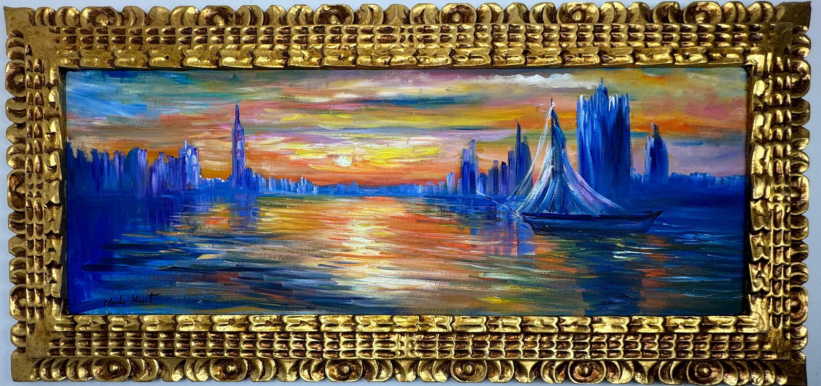 Claude Monet French (Oil on canvas painting) Style of (1 of 4)