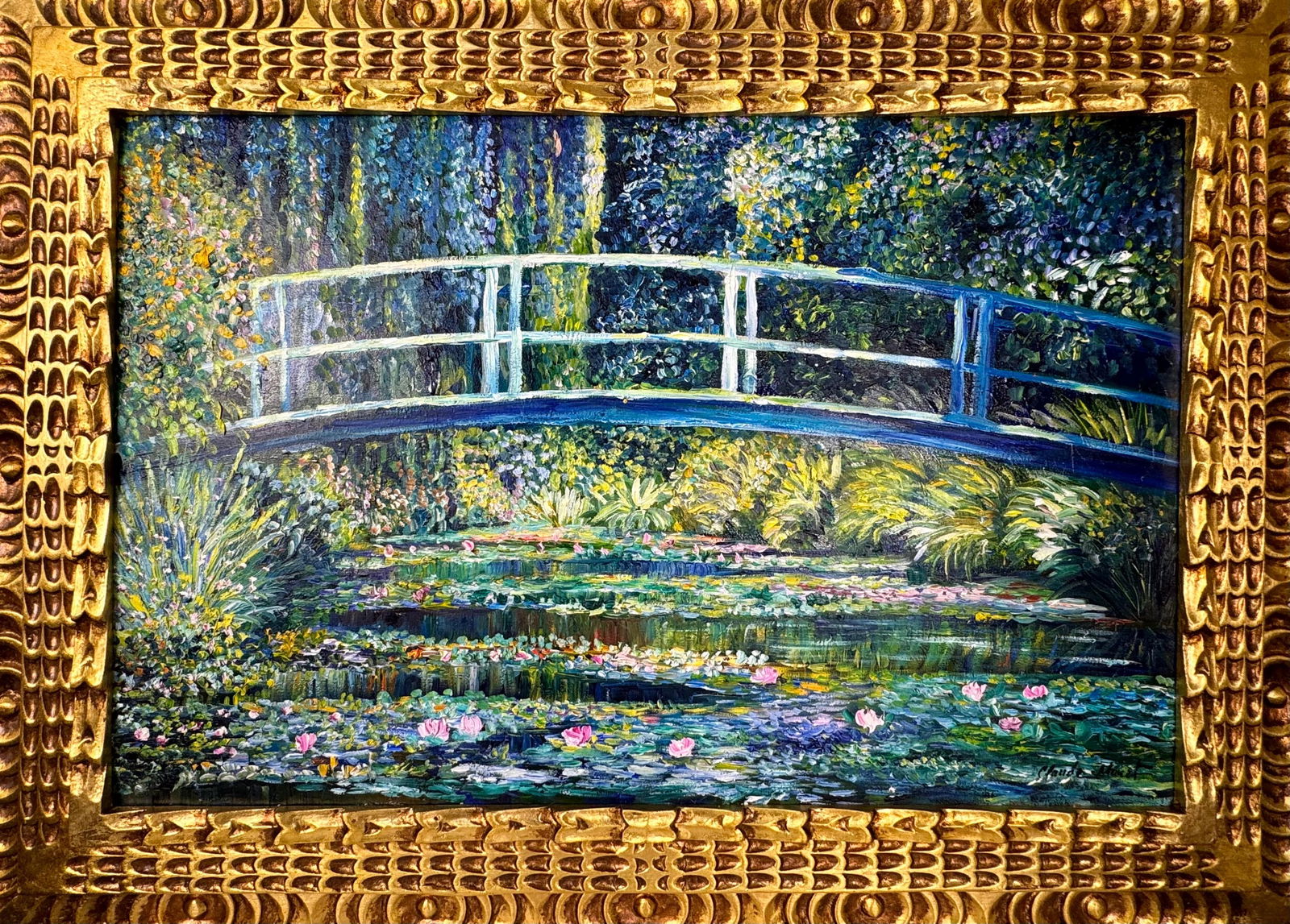 Claude Monet French (Oil on canvas painting) Style of (1 of 4)