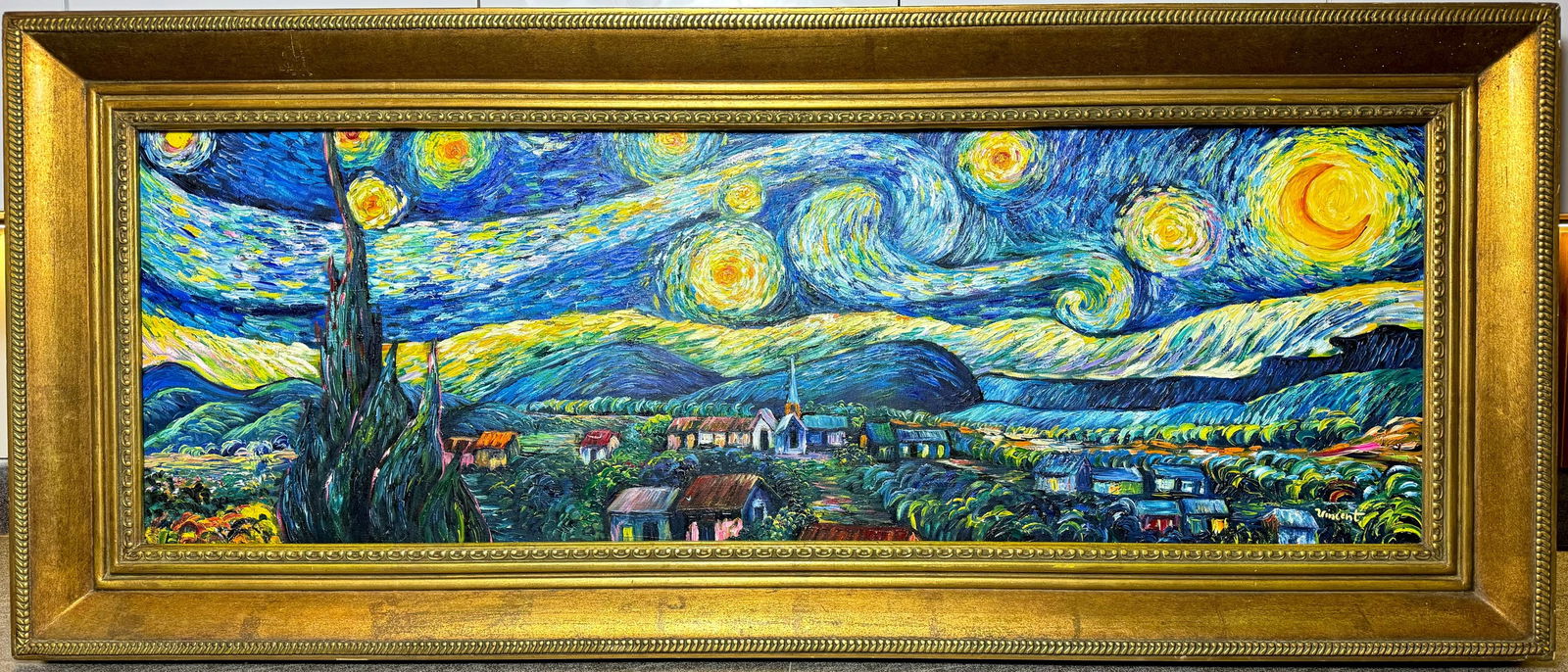 Vincent Van Gogh (Oil on canvas painting) Style of (1 of 6)