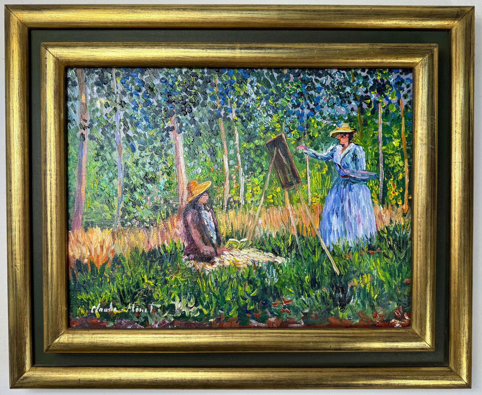 Claude Monet French (Oil on canvas painting) Style of (1 of 4)