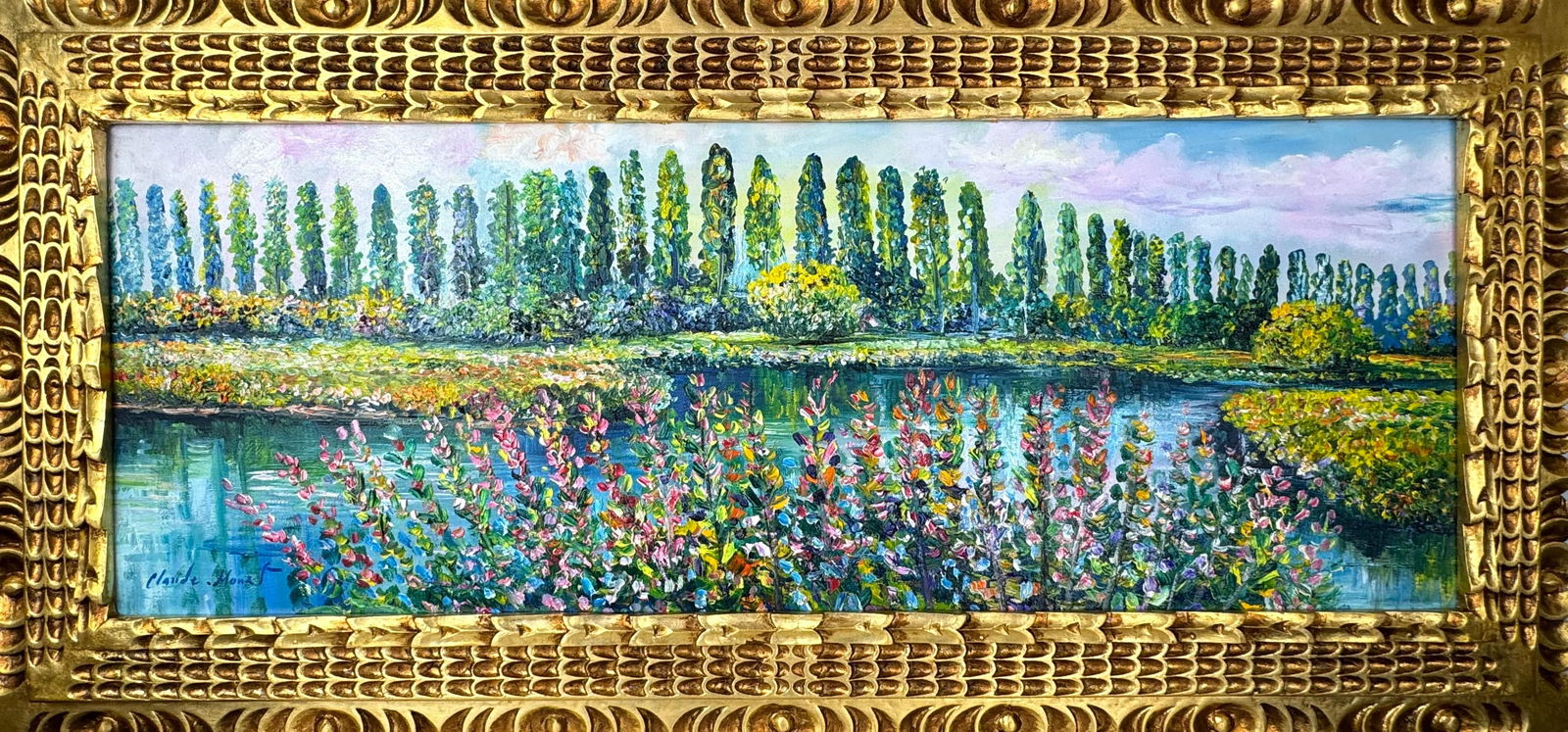 Claude Monet French (Oil on canvas painting) Style of (1 of 4)